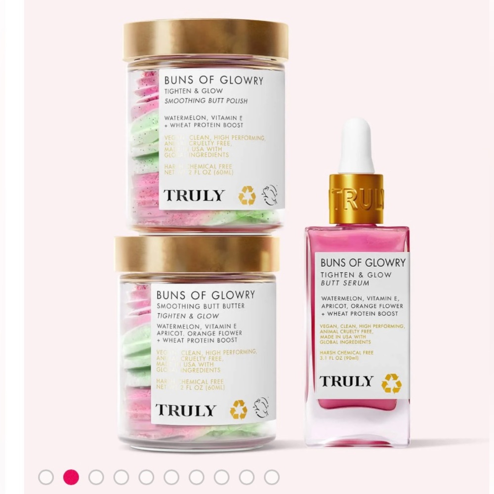Truly Beauty BOG Buns Of Glory 3pc bundle with polish, serum & body butter